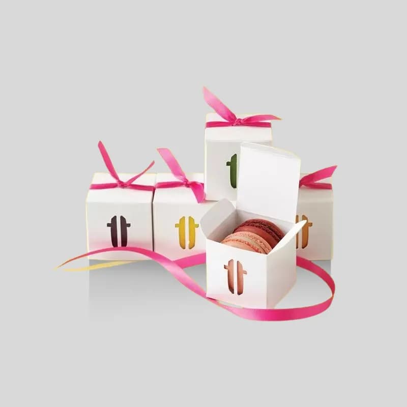 White Macaron Boxes - Image 4