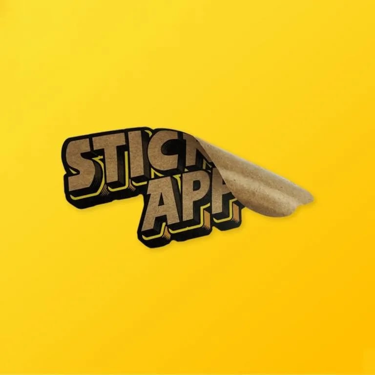 Custom Kraft Stickers - Image 1