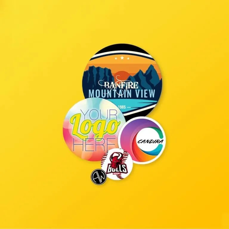 Custom Round Stickers - Image 1