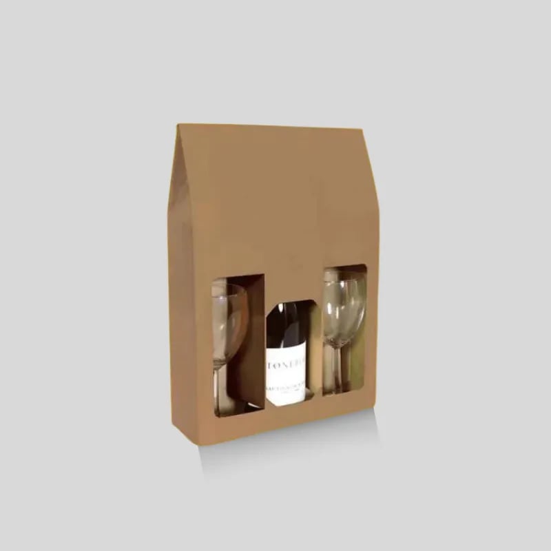 Custom Bottle Carriers with Display Window - Image 1