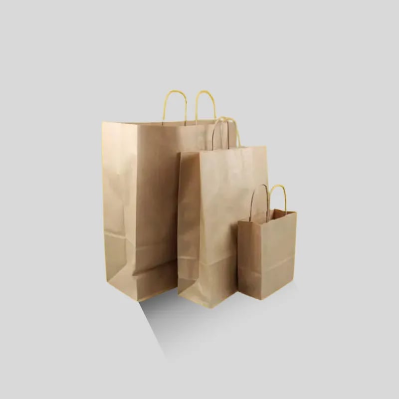 Custom Brown Kraft Bags - Image 1