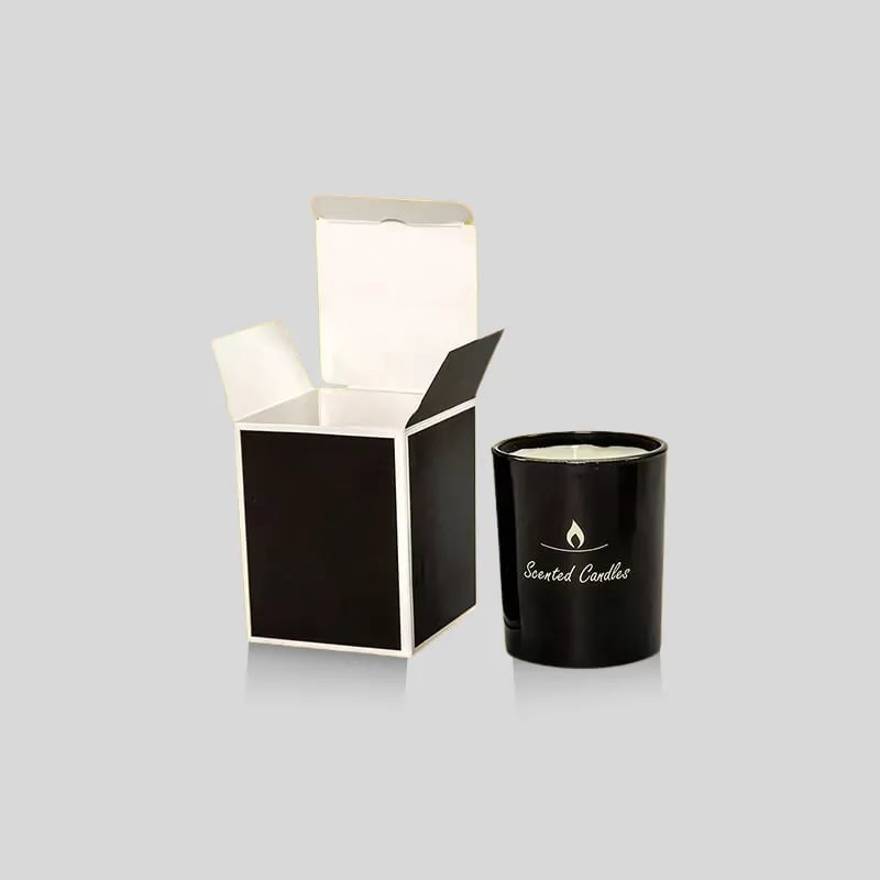 Custom Card Stock Candle Boxes - Image 1