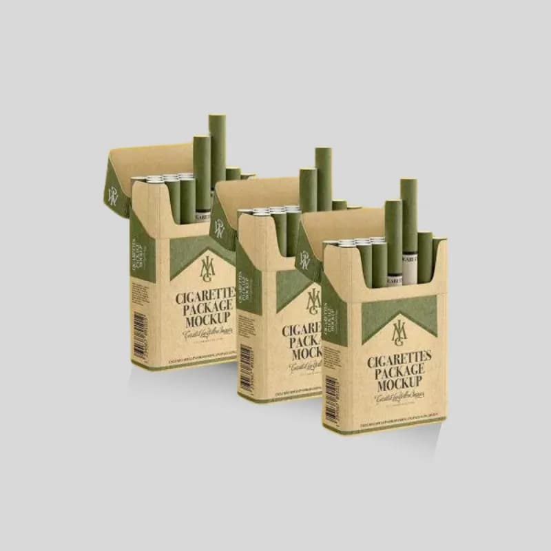 Custom cardboard cigarette boxes for branded tobacco packaging