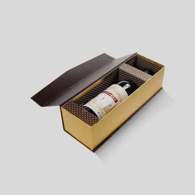 Custom Champagne Rigid Boxes with Inserts - Image 1