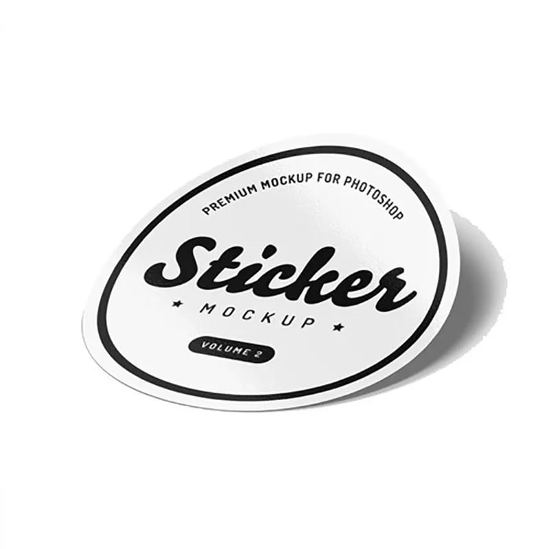 Custom Circle Transparent Color Sticker - Image 1