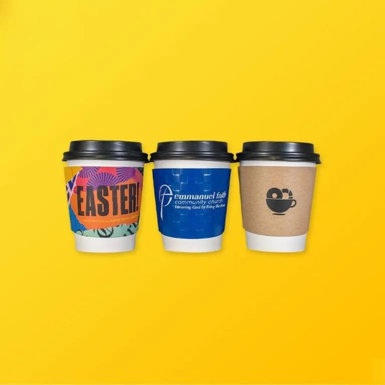 Custom Coffee Cup Sleeves - Image 1