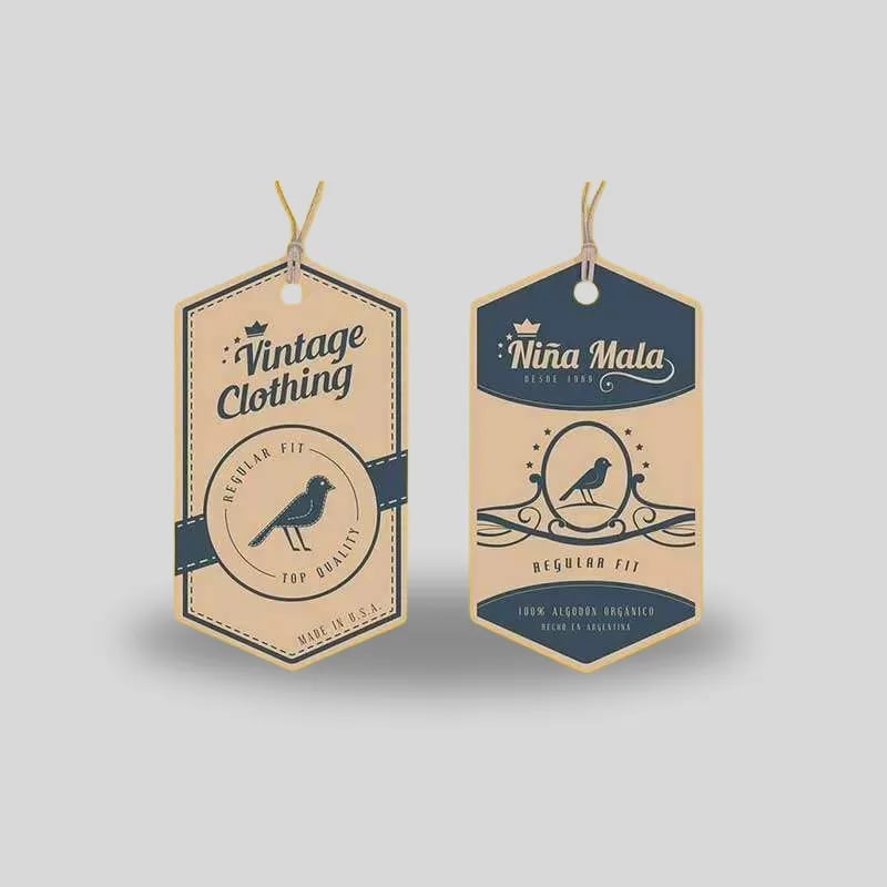 Custom Kraft Eco Friendly Hangtags - Image 1