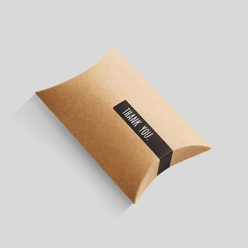 Custom Kraft Pillow Boxes - Image 1