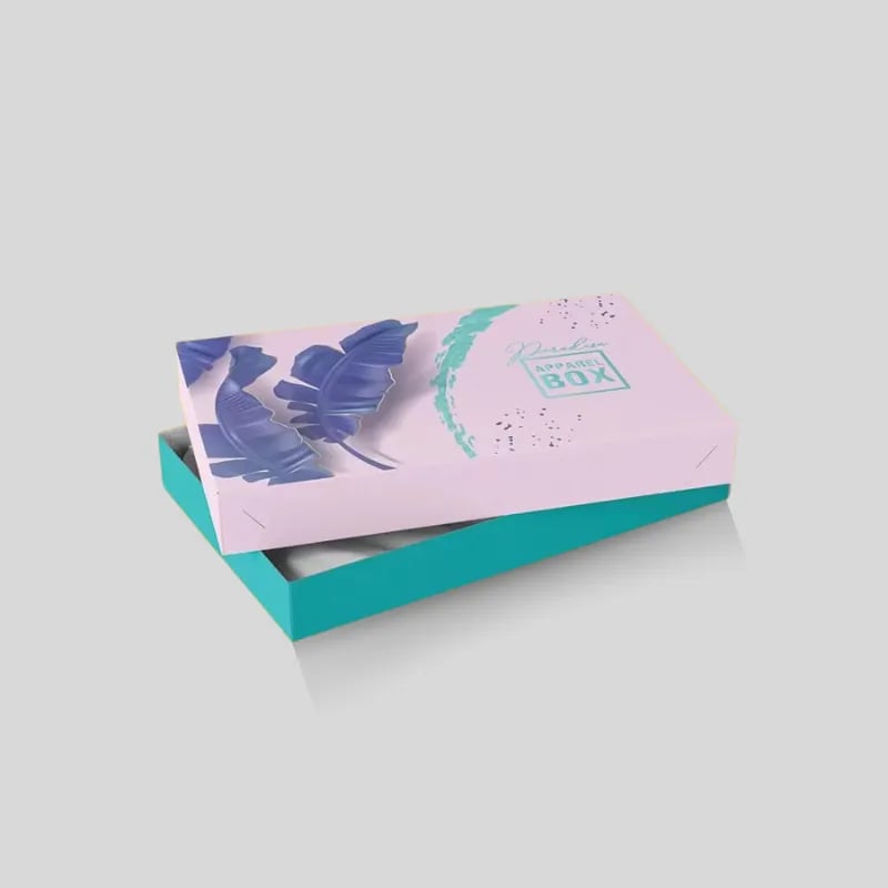 Custom Lid and Tray Apparel Boxes - Image 1