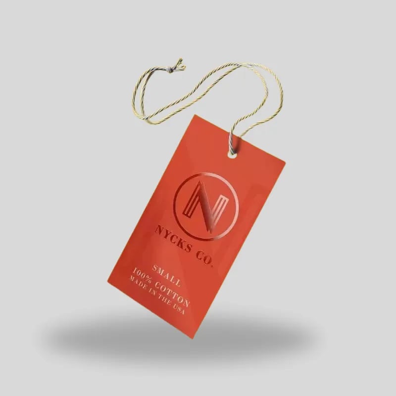 Custom Made Glossy Hang tags - Image 1