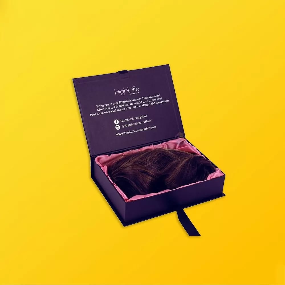 Custom Magnetic Closure Hair Extension Boxes - Image 1