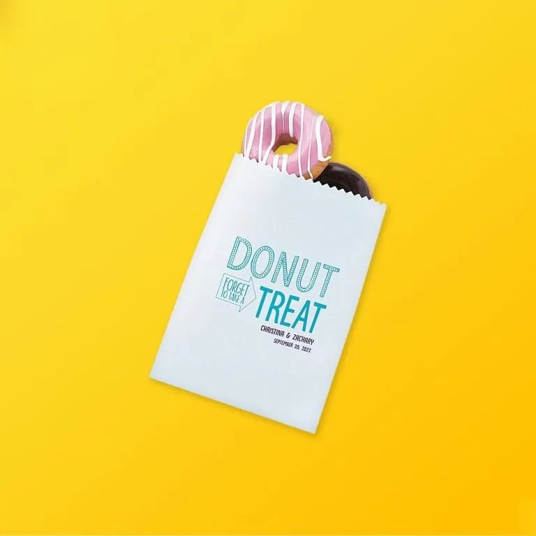Custom Printed Donut Bags - Image 1