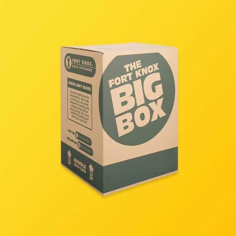 Heavy-duty custom printed large storage boxes with reinforced corrugated structure and custom branding