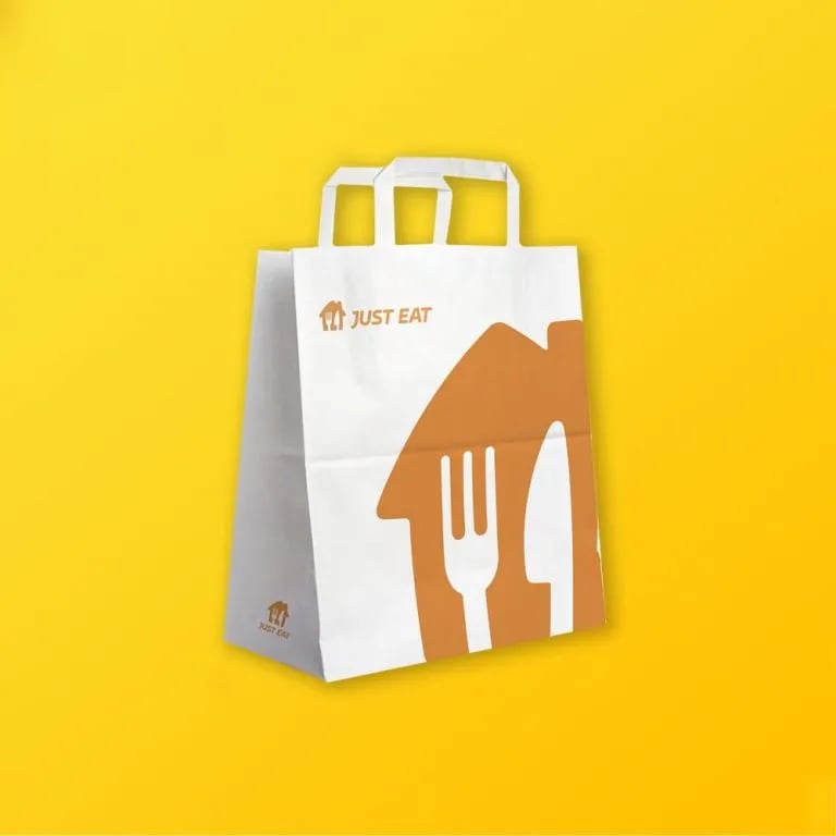 Custom Takeaway Paper Bags - Image 1