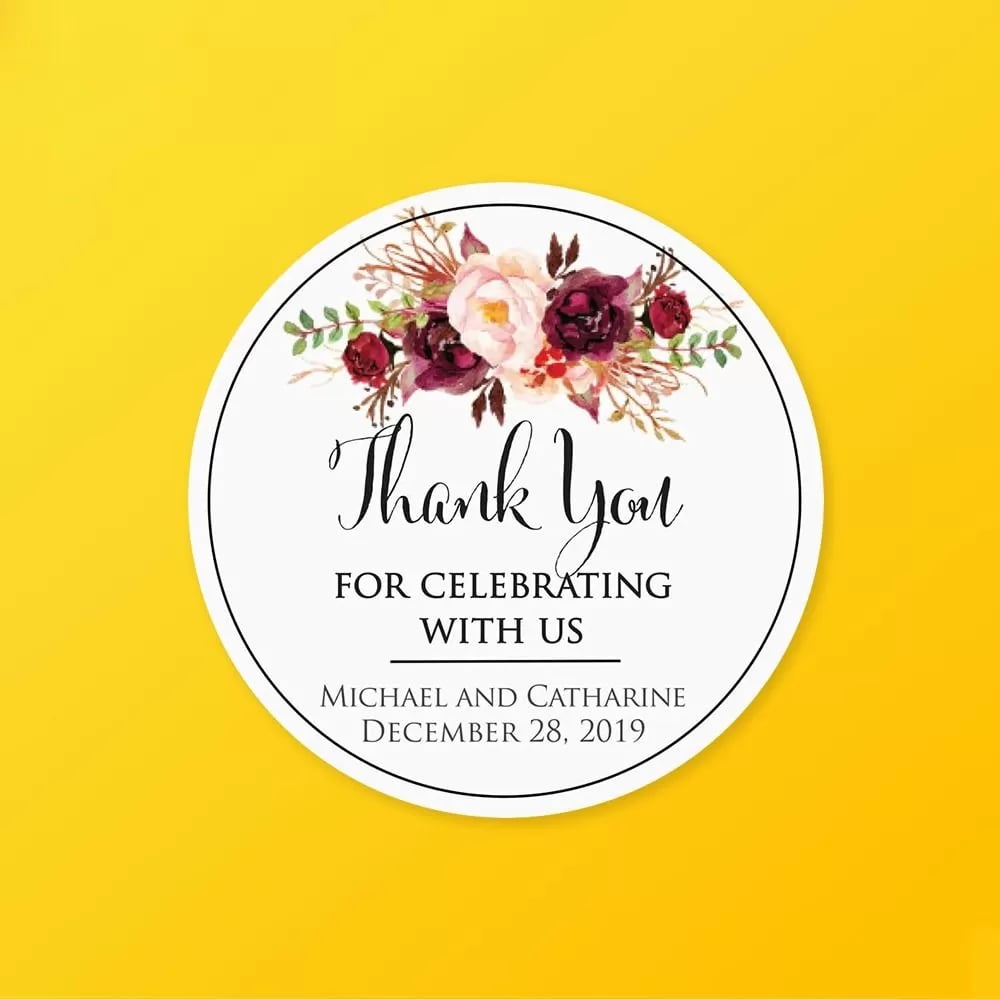 Custom Thank You Stickers - Image 1