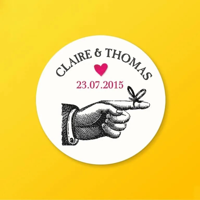 Custom Wedding Stickers - Image 1